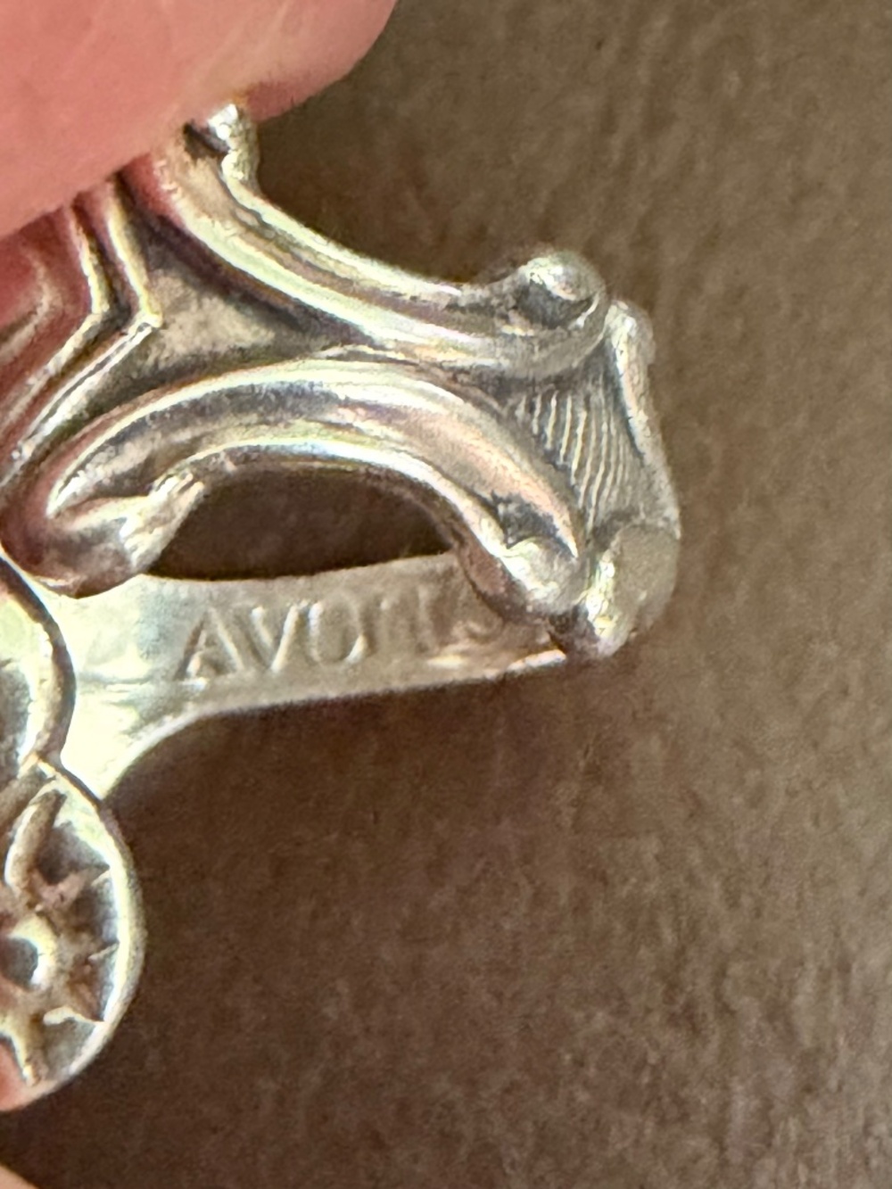Vintage Sterling Avon Adjustable wrap around ring - Picture 5 of 8